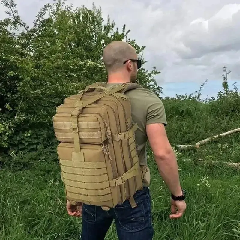 Men Backpack Big Capacity Army Tactical Men Hiking Backpack Military Camouflage Travel Outdoor Travel Backpacks