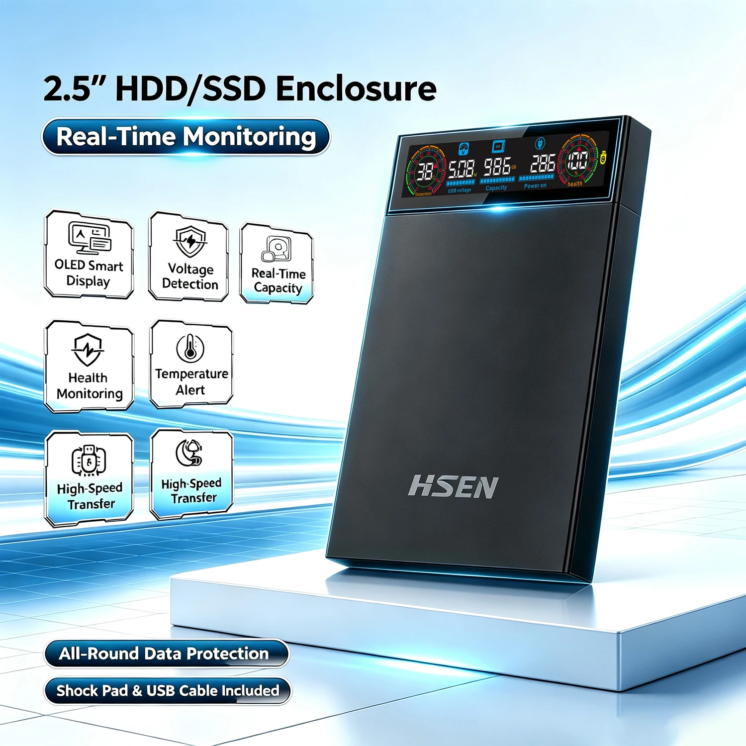 caixa-externa-para-hd-ssd-sata-de-25-polegadas-com-usb-32-tipo-c-display-inteligente-e-velocidade-de-5gbps-instalacao-sem-ferramentas