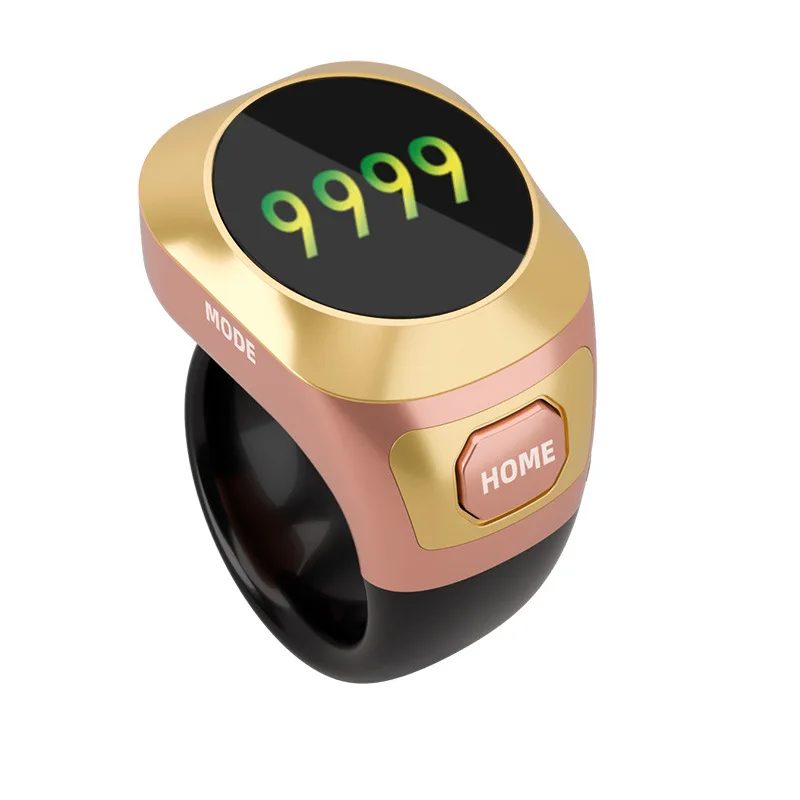 

New Touch Screen Luminous Visual Hand Press Ring Type Rechargeable Smart Digital Display Electronic Counter Manual