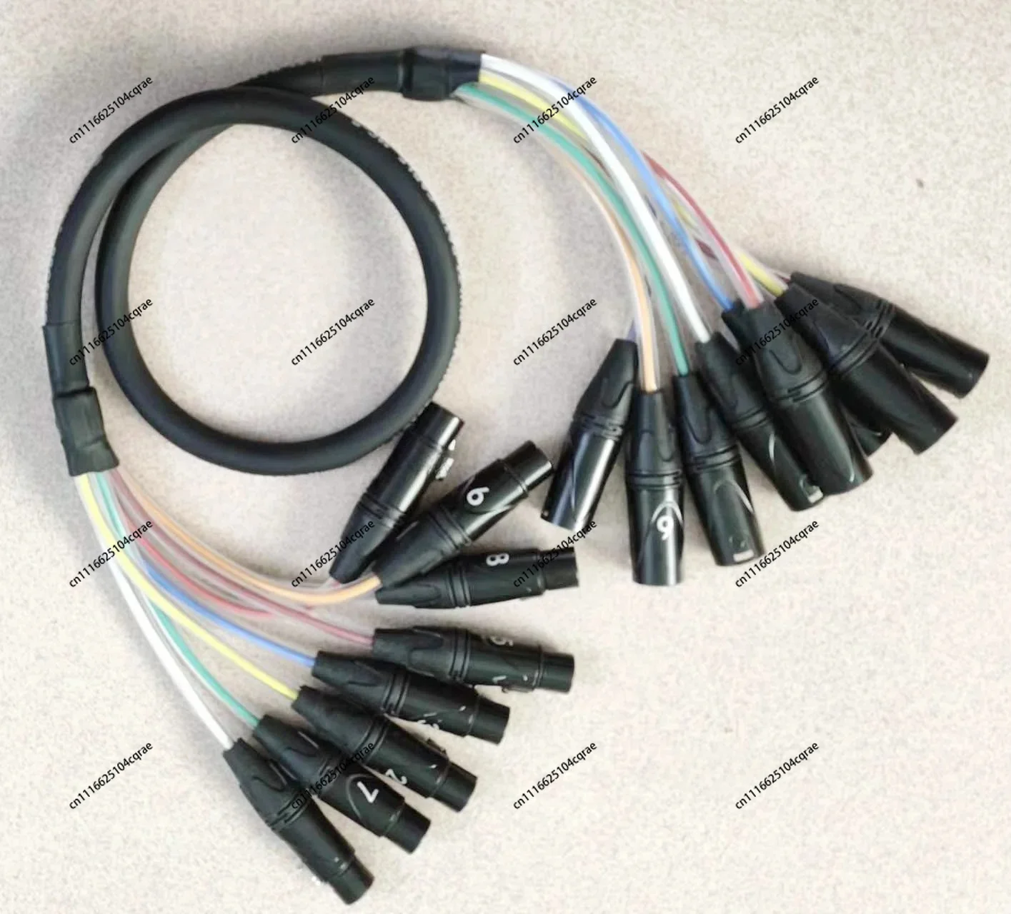 3 Pin XLR 2 4 6 8 12 16 Multi-ways Channel Professional Multi-Media Cable Male To Female Balanced Audio Extension Cord