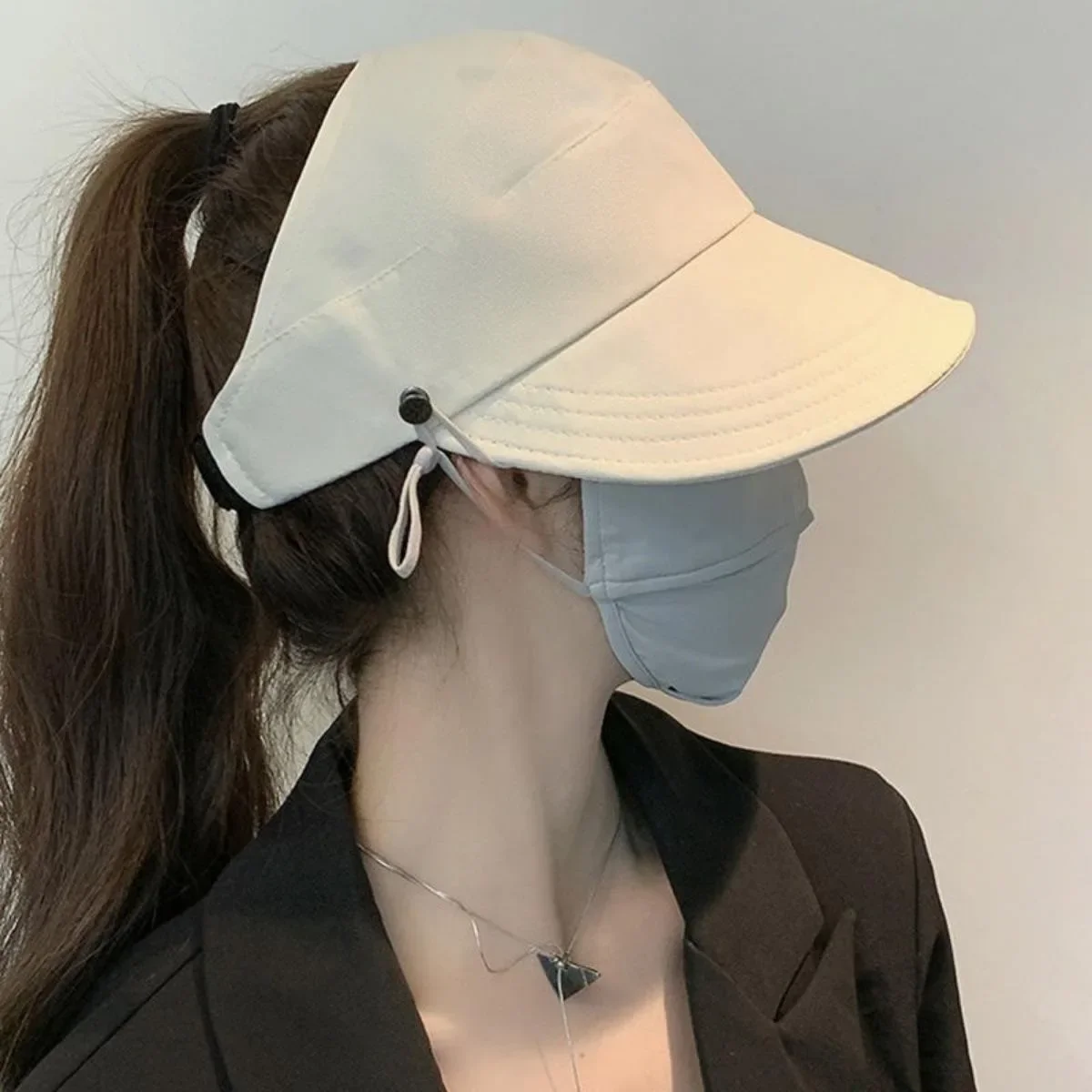 Women Summer Lightweight Breathable Sun Hat With Vents UV Protection Foldable Windproof Outdoor Travel Visor Hat For Driving