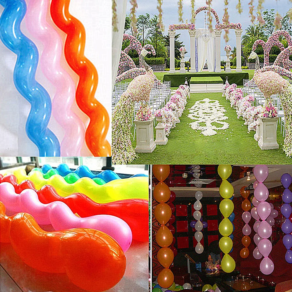 

100pcs Spiral Balloons Festival Party Decorations Long Latex Balloons Impeccable Craftsmanship Kids Toys