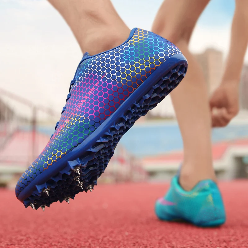 Professional Spikes Running Shoes for Men and Women, Track and Field Shoes, Training Sports Shoes, Student Competition Shoes
