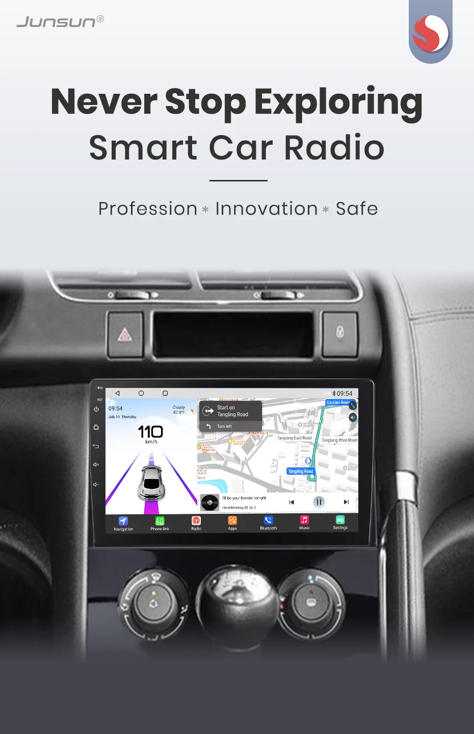 Junsun Qualcomm 8-Core 360 Kamera Drahtlose CarPlay Android Auto Auto Radio für Peugeot 3008 2009 - 2015 GPS Multimedia – Detail 2
