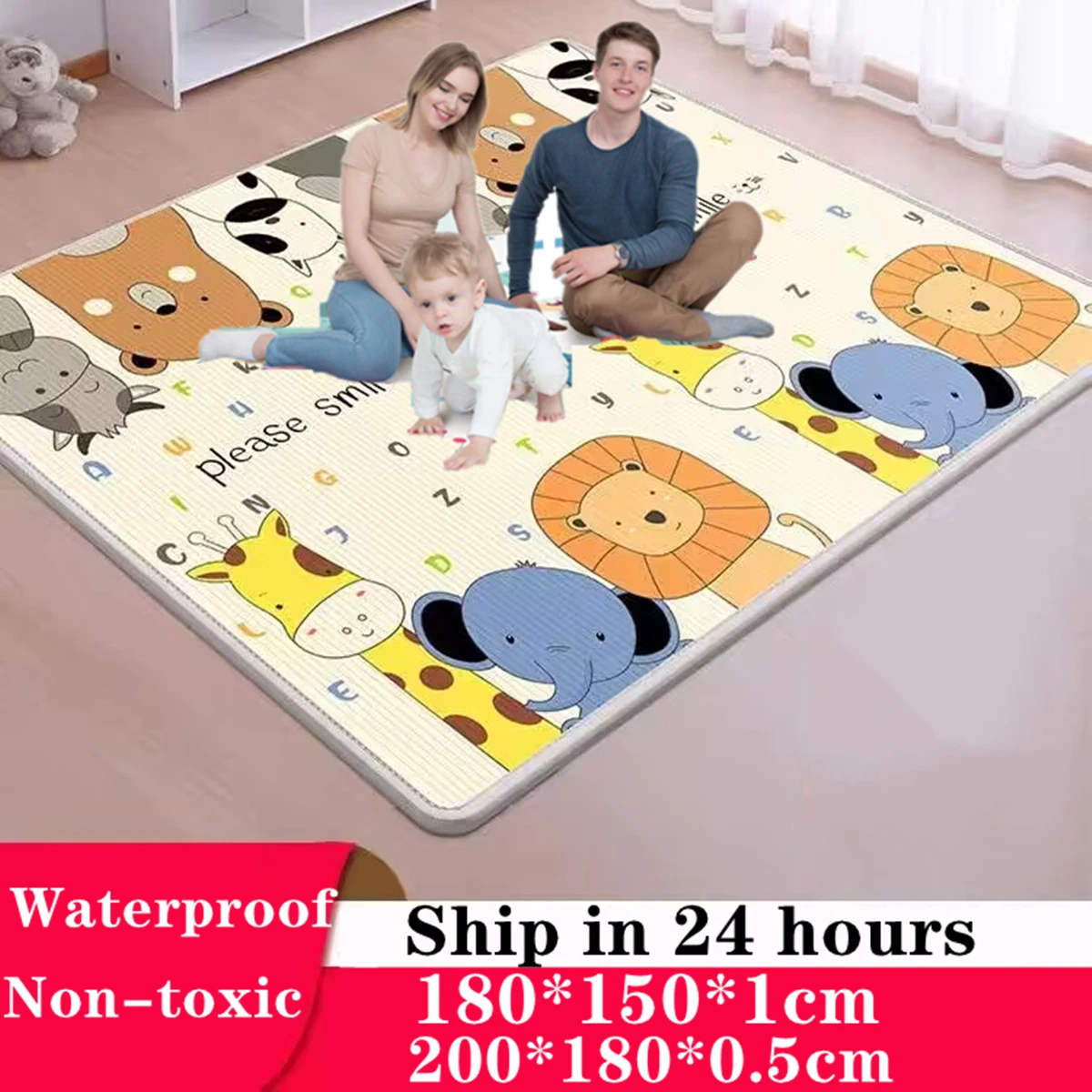 Thicken 1/0.5cm Baby Play Mat Non-Toxic Educational Children's Carpets In The Nursery Climbing Pad Kids Rug Activitys Games Toys