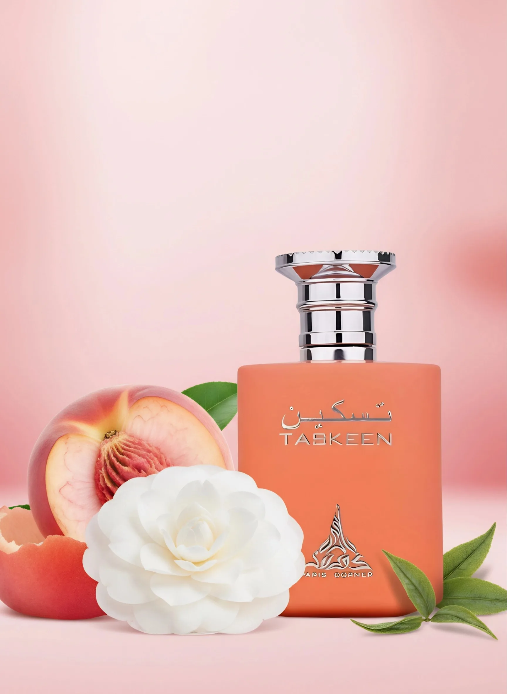 باريس ركن Taskeen الخوخ الشاي EDP 3.4 أوقية سائلة، عطر شفاء لطيف للجنسين، رائحة مهدئة لشاي الخوخ الحلو للارتداء اليومي