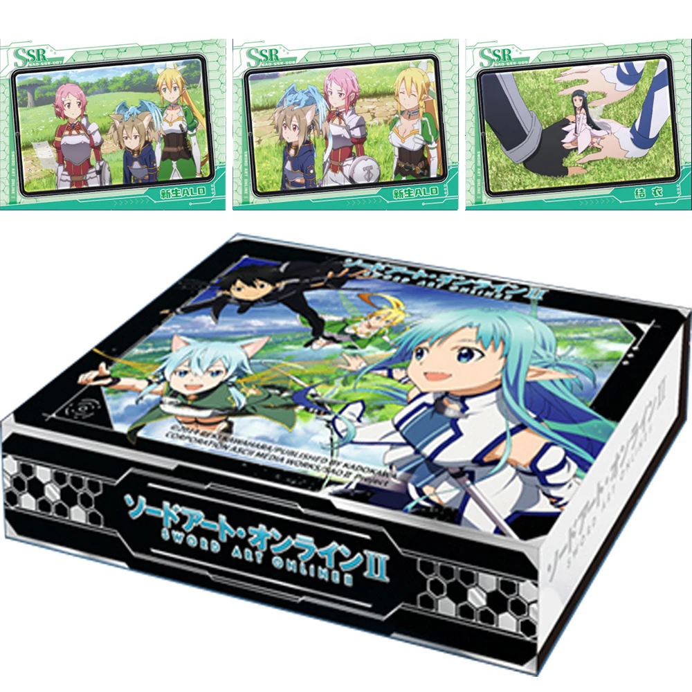 

Sword Art Online Collection Card For Children Kayaba Akihiko Kirigaya Kazuto Fantasy Battle Anime Limited Game Card Table Toys