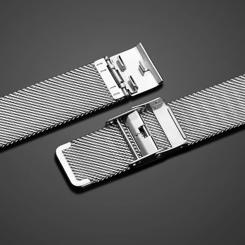 Mesh Milanese Strap 12/14/13/15/16/17/18/19/20/21/22/24mm Universal Stainless Steel Metal Band Bracelet Smart Watch Accessories