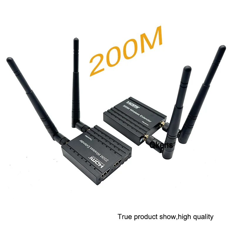

Беспроводной HDMI-удлинитель 1080P 200M, передатчик и приемник видео, беспроводной адаптер дисплея для ТВ-приставки, DVD-плеера, камеры, ПК, для подключения к телевизору или монитору
