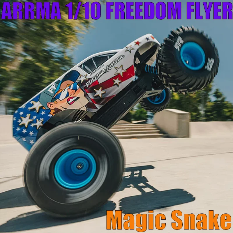 ARRMA 1/10 FREEDOM FLYER Magic Snake Brushless Rear Wheel Drive All Terrain Tire Remote Control Electric Off-Road Vehicle