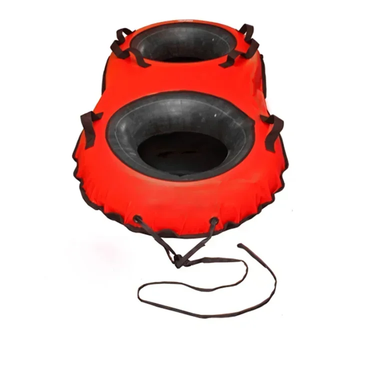 

Towable Snow Tube Sled Double Heavy Duty Inflatable Pvc Water Ski Tube Inflatable Skiing Ring for Kids and Adults Winter Outdoor