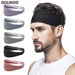 Sports Headbands for Men Women 1PC Non-Slip Moisture Wicking Workout Sweatband Fitness Running Cycling Football Yoga Hairband