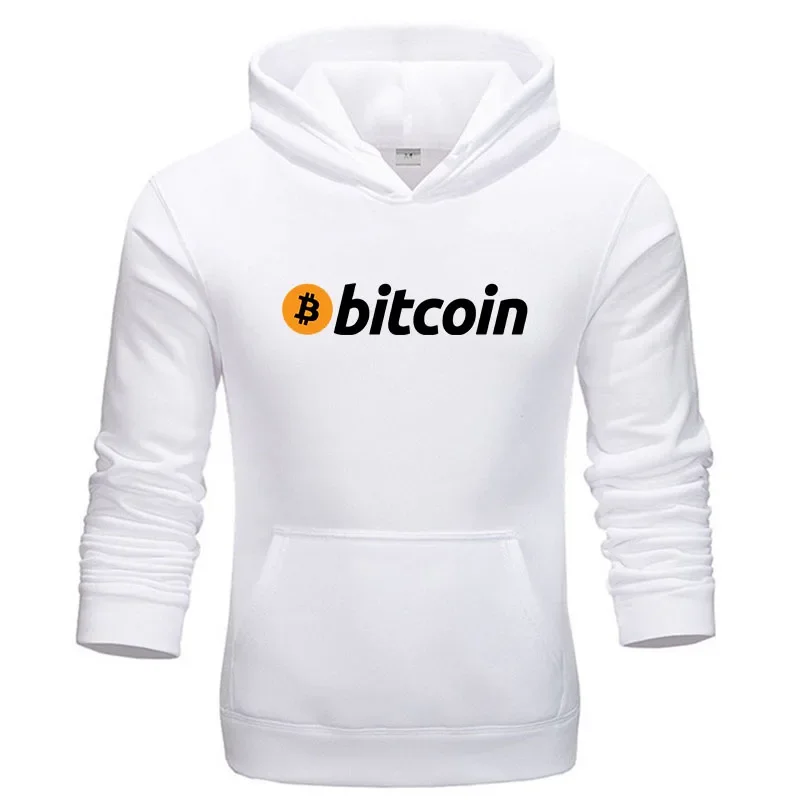 Men Bitcoin Printed Hoodies Hot Sale Men Casual Fashion Hoody Men Women Vintage Casual Sweatshirt Unisex Long Sleeve Pullovers