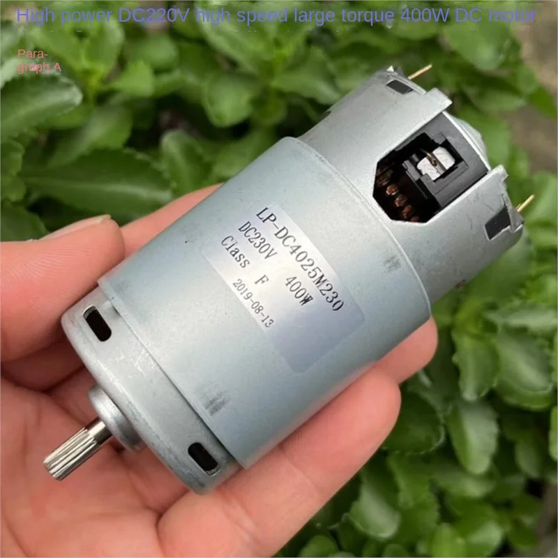 DC Motor 220V 400W 800W Micro Spindle Motor High Power, High Speed, High Torque Handmade