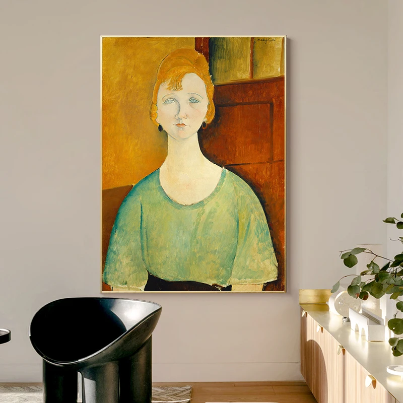 Classical Amedeo Modigliani Canvas Painting Posters and Prints Wall Art Pictures for Living Room Home Wall Decoration Cuadros