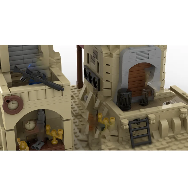 Medieval Castle Model Moc Building Bricks Modular Desert Tower # 4 Model Technology Blocks Christmas DIY Toy Construction Gifts