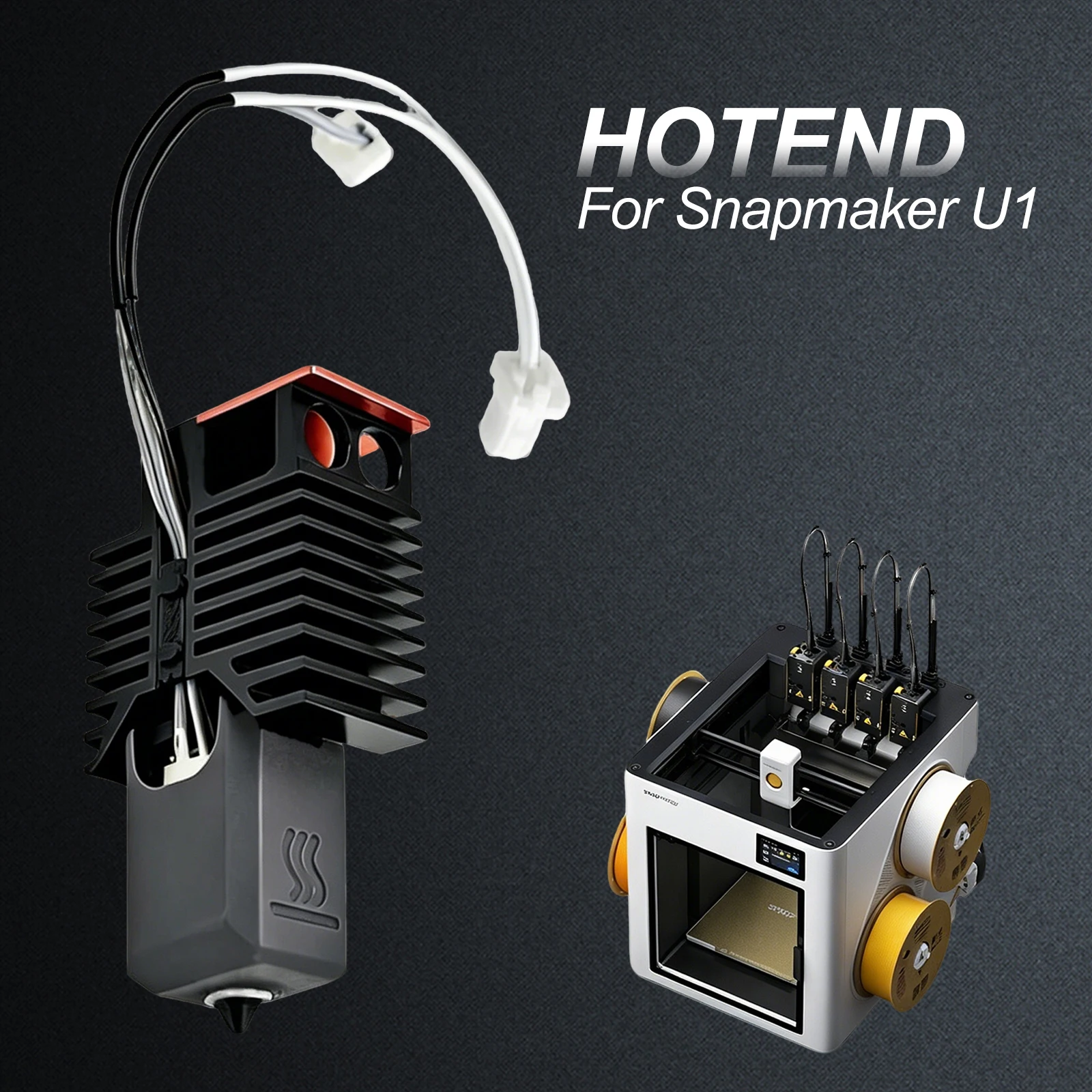 For Snapmaker u1 printer Full Assembled Hotend Plug & Play Ceramic Block Kit for SnapmakerU1 3d Printer Print Head accessories