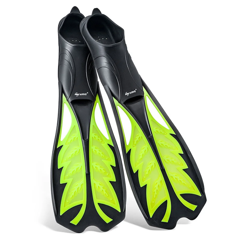 Professional Swimming Fins Portable Scuba Diving Silicone Long Snorkeling Water Sports Dive Flippers Equipment Adult