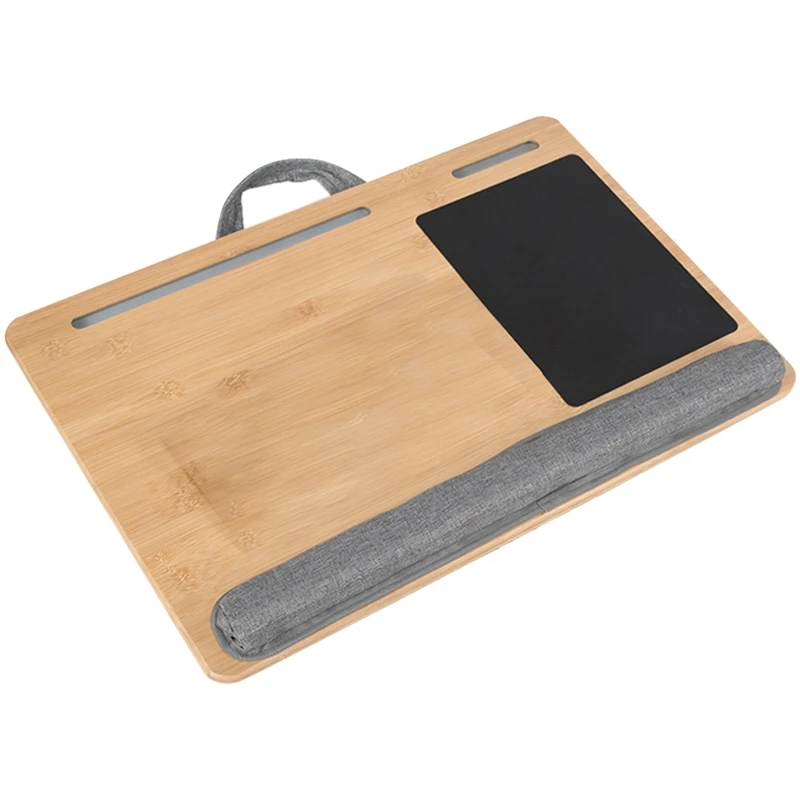 

Bamboo Knee Table, Dual-Purpose Large Laptop Table, Suitable For 17 Inches (Approximately 43.2 Cm), Laptop Tray