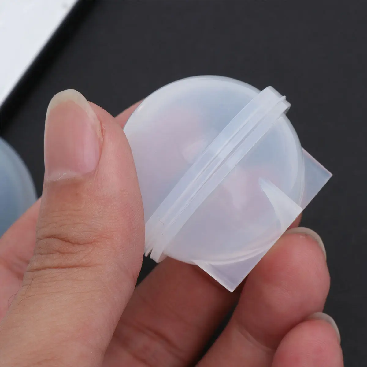 5 moules à boules en silicone de qualité alimentaire, flexibles, 30 mm, parfaits pour cupcakes, fondants, décorations de gâteaux, truffes au chocolat, bonbons et pâtisseries.