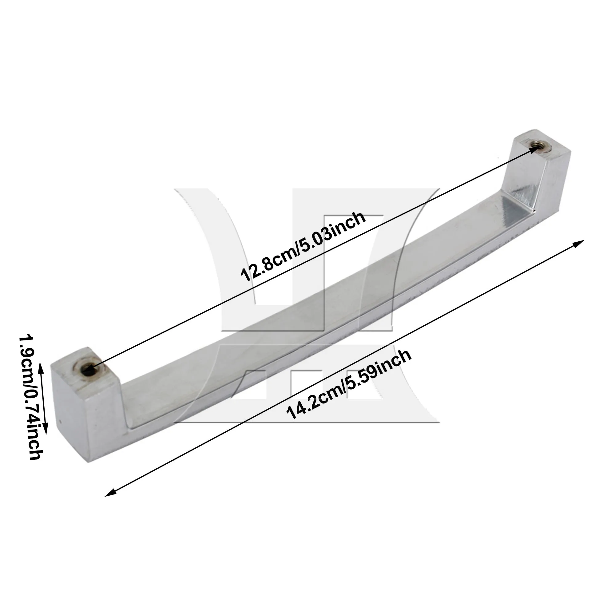 24 Pcs Silver Furniture Door Knob for Cabinets Closets 12.8cm Silver