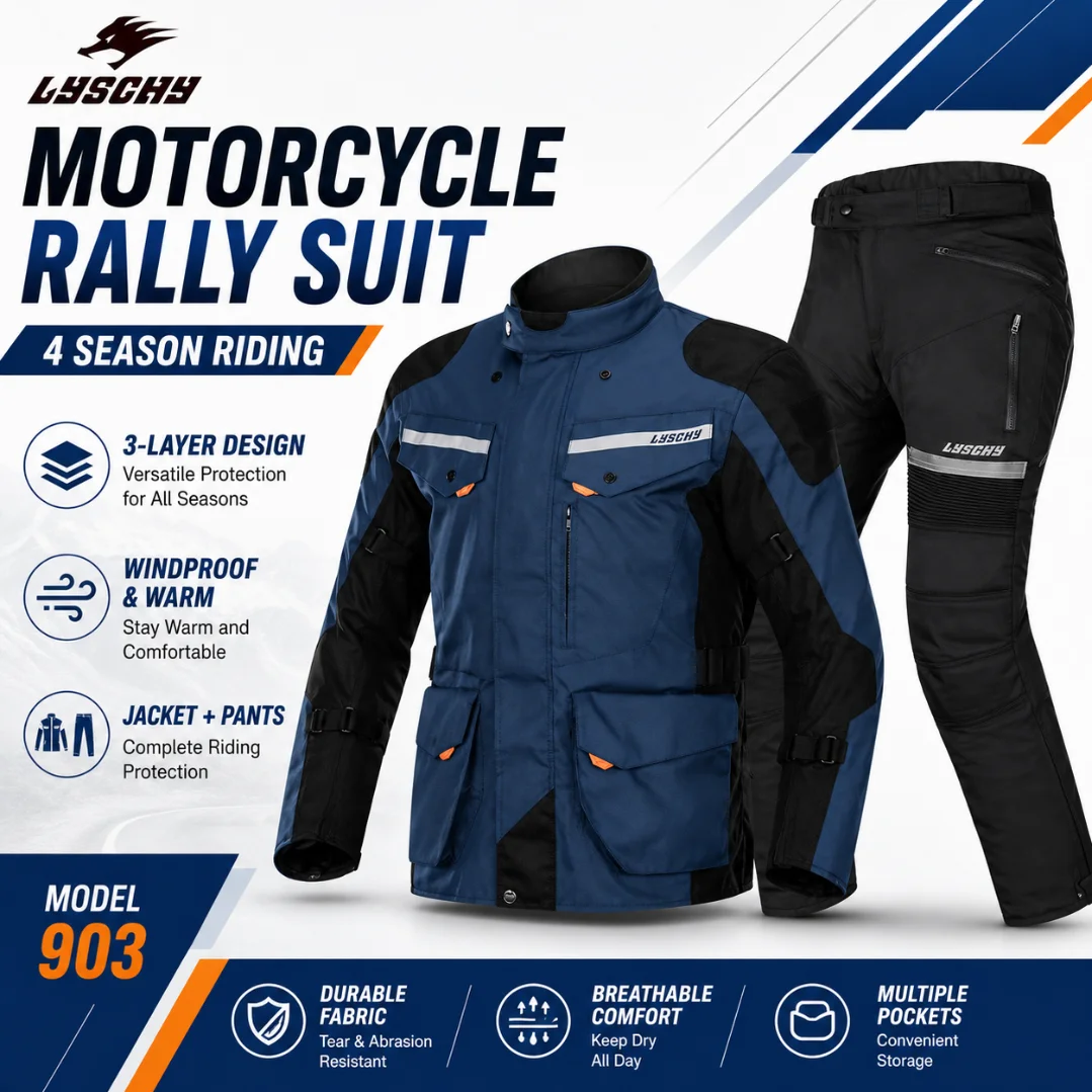 LYSCHY 903 Motorrad-Fahreranzu – Motorcycle Gear Jacket And Pants Bewertung und Preis