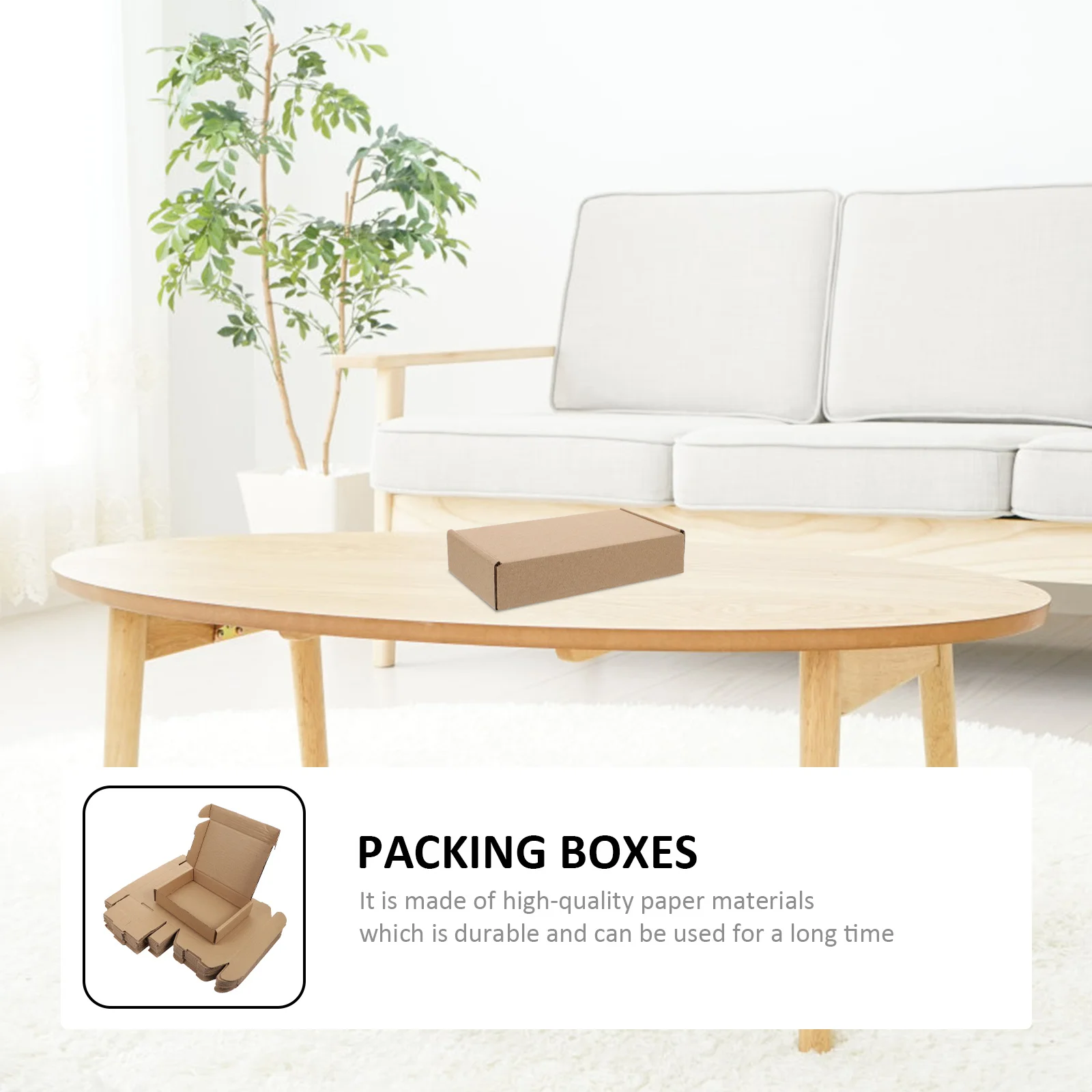 20 قطعة صناديق التعبئة اللوحية المموجة صناديق التخزين المتحركة للشحن الحرفية الارسال هدية لتقوم بها بنفسك مجموعة التعبئة والتغليف الورقية السريعة #5