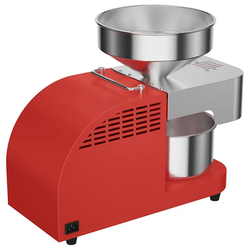 Prensa de óleo comercial 1200W de potência Capacidade da imprensa de óleo doméstica: 7,5-12,5 kg/h Gergelim/Amendoim/Soybean/Extração de óleo de linhaça X10
