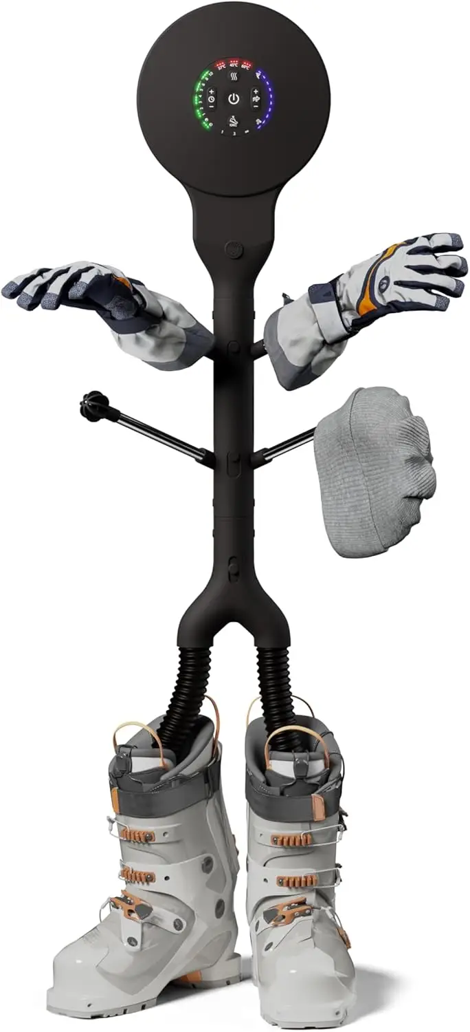 

Мощная сушилка для лыжных ботинок с регулируемым нагревом, настенная, для перчаток и обуви, портативная, черная.