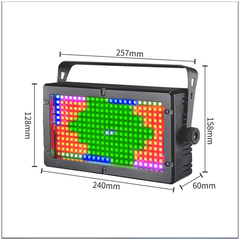DMX Led Color Strobe Light Mini Flash RGB Racing Background Dye Lights Burst Jumping Disco Atmosphere light