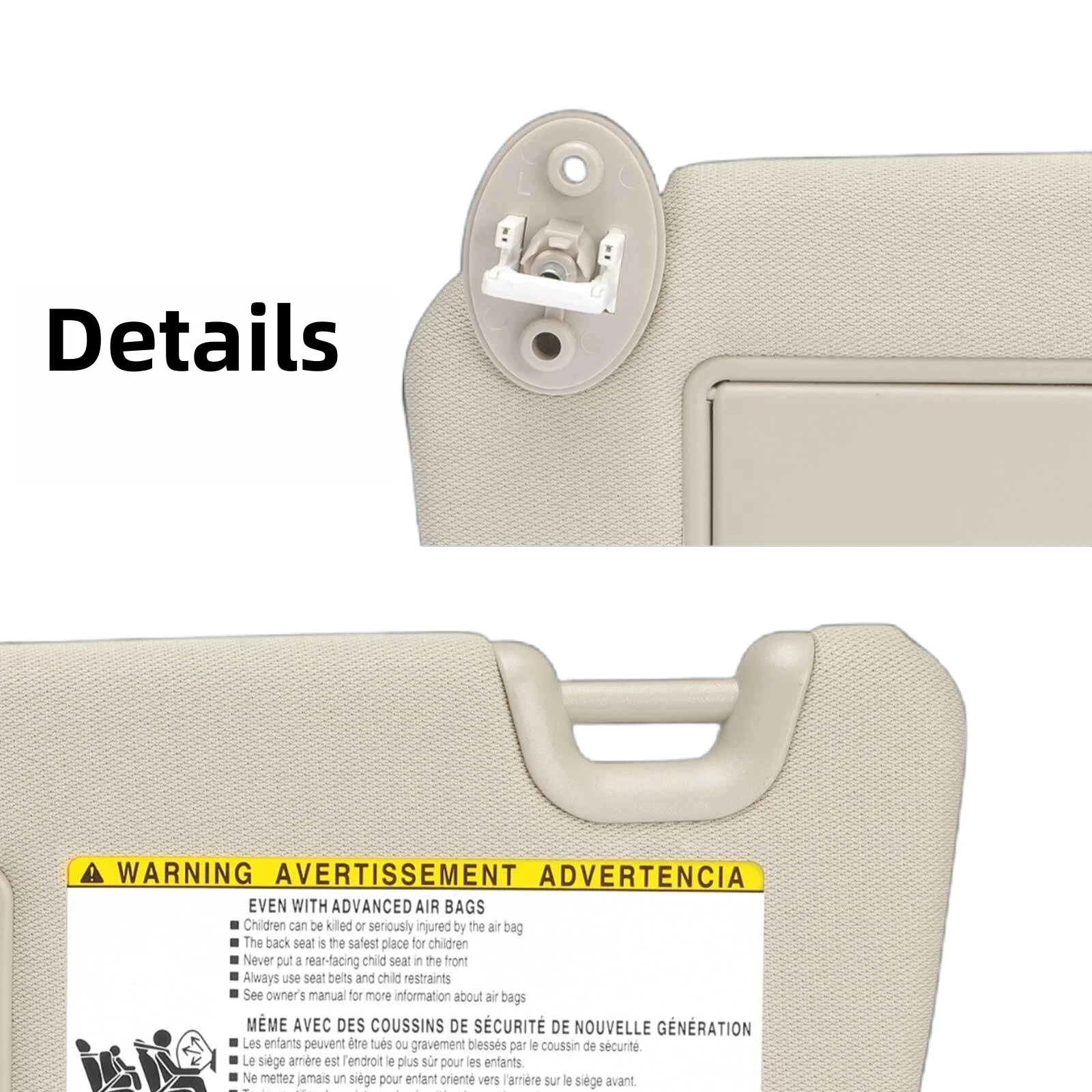 حاجب الشمس للسيارة حاجب الشمس لتويوتا هايلاندر 2014 2015 2016 2017 2018 2019 قطع غيار داخلية للوحة ظلة أمامية يسار يمين