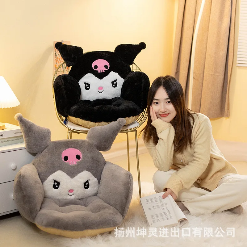 Sanrio Kuromi Cinnamoroll My Melody Pompompurin Pochacco Plush Bench Cushion Thick Cushion Doll Kawaii Anime Plushie Gift