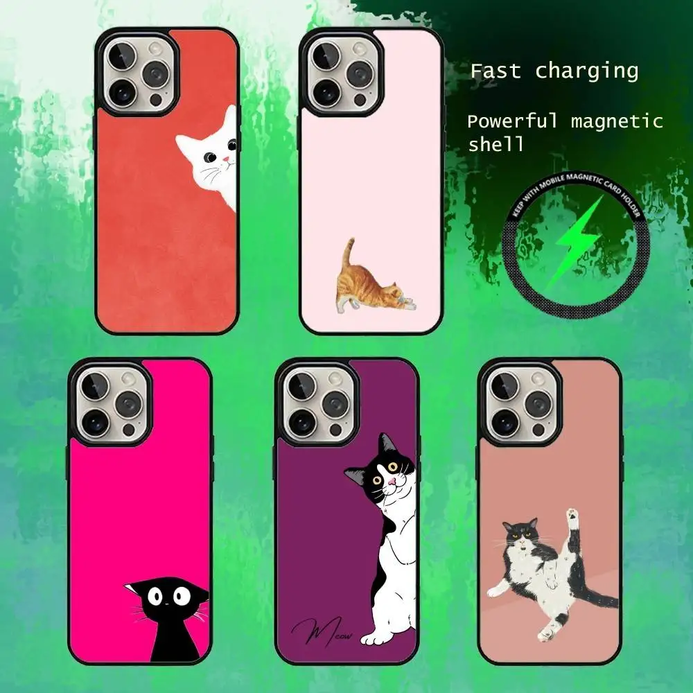 

Silly and cute Phone Case For iPhone17,16,15,14,13 Plus,Pro Max Magnetic For Magsafe Wireless Charging