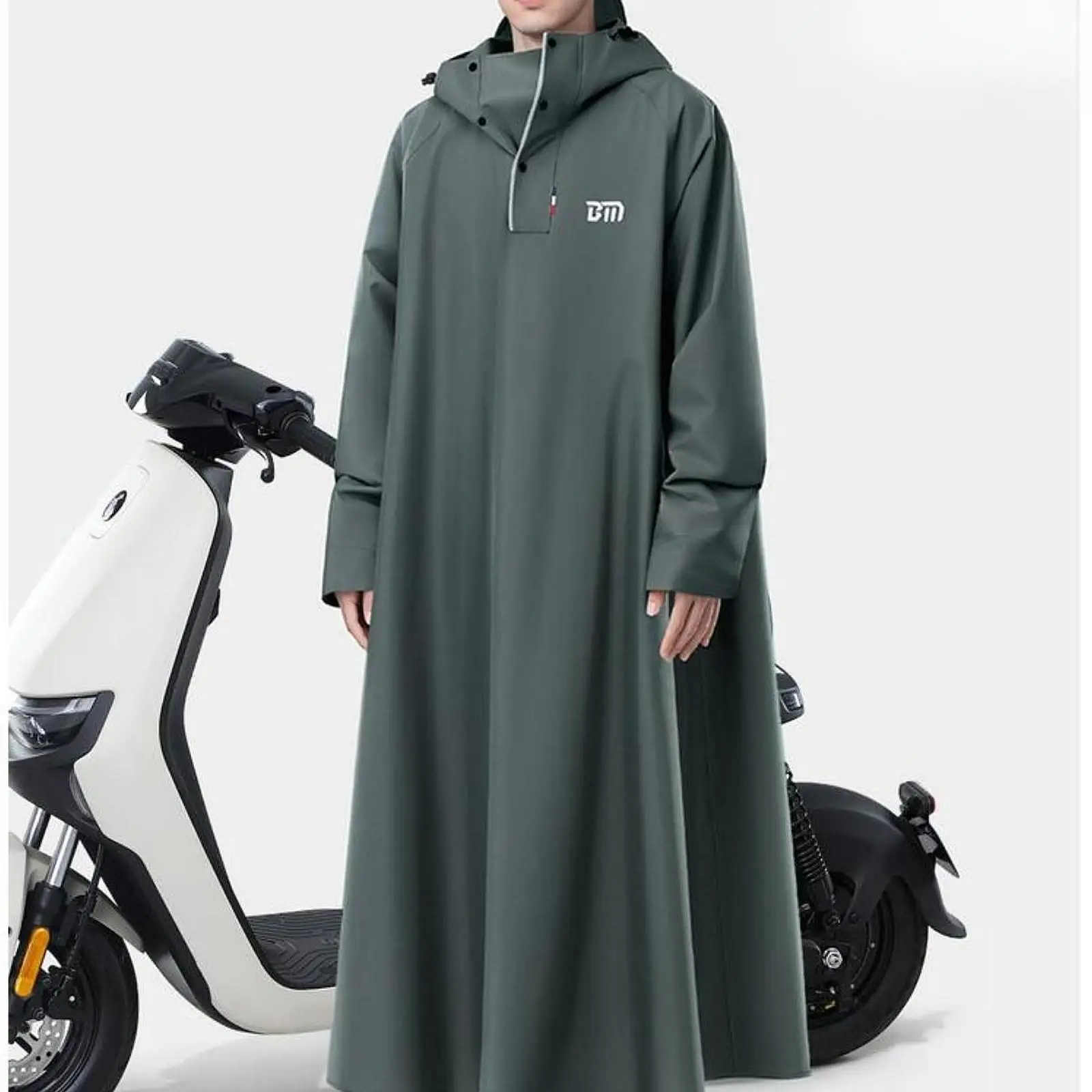 ロングレインコート 防雨 レインウェア レインケープ スポーツイベント 旅行 サイクリング用 142cm