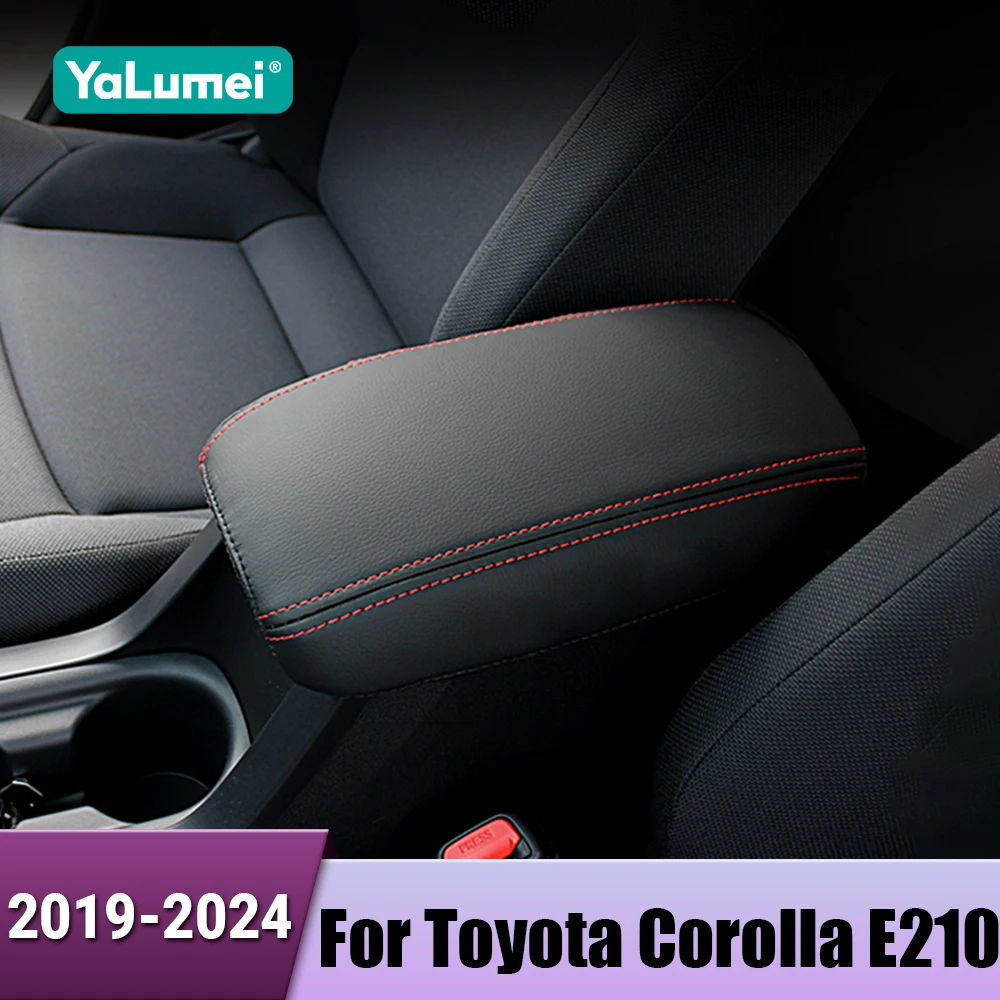 Car Center Console Armrest Box Cover Protector Case Pad For Toyota Corolla E210 2019 2020 2021 2022 2023 2024 Hybrid Accessories
