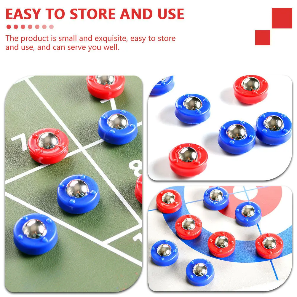 

12Pcs Shuffleboard Scientific Design Smooth Fast Movement Hand Eye Coordination Training Tabletop Game Accessories