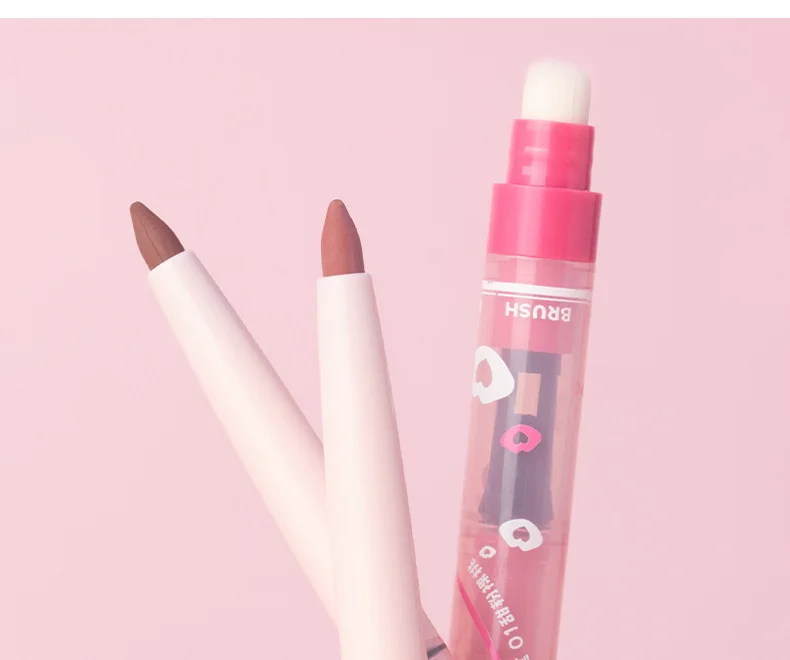 Gracebabi Lip Liner Contorno Mancha Lip Mist Duddle Base de batom duradouro Lápis labial