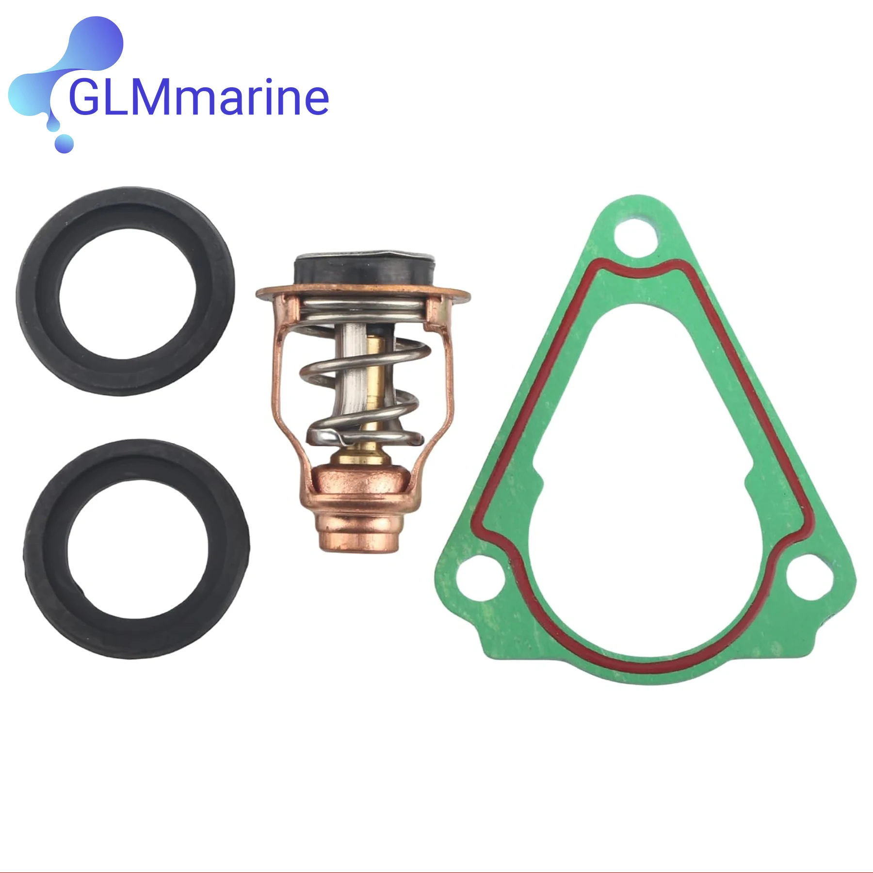 60°C Thermostat Kit 67F-12411 for Yamaha Suzuki 4 Stroke 75-250 HP Outboard Motor 6CB-12411 17670-90J00 17670-90J01 18-3632 image 6