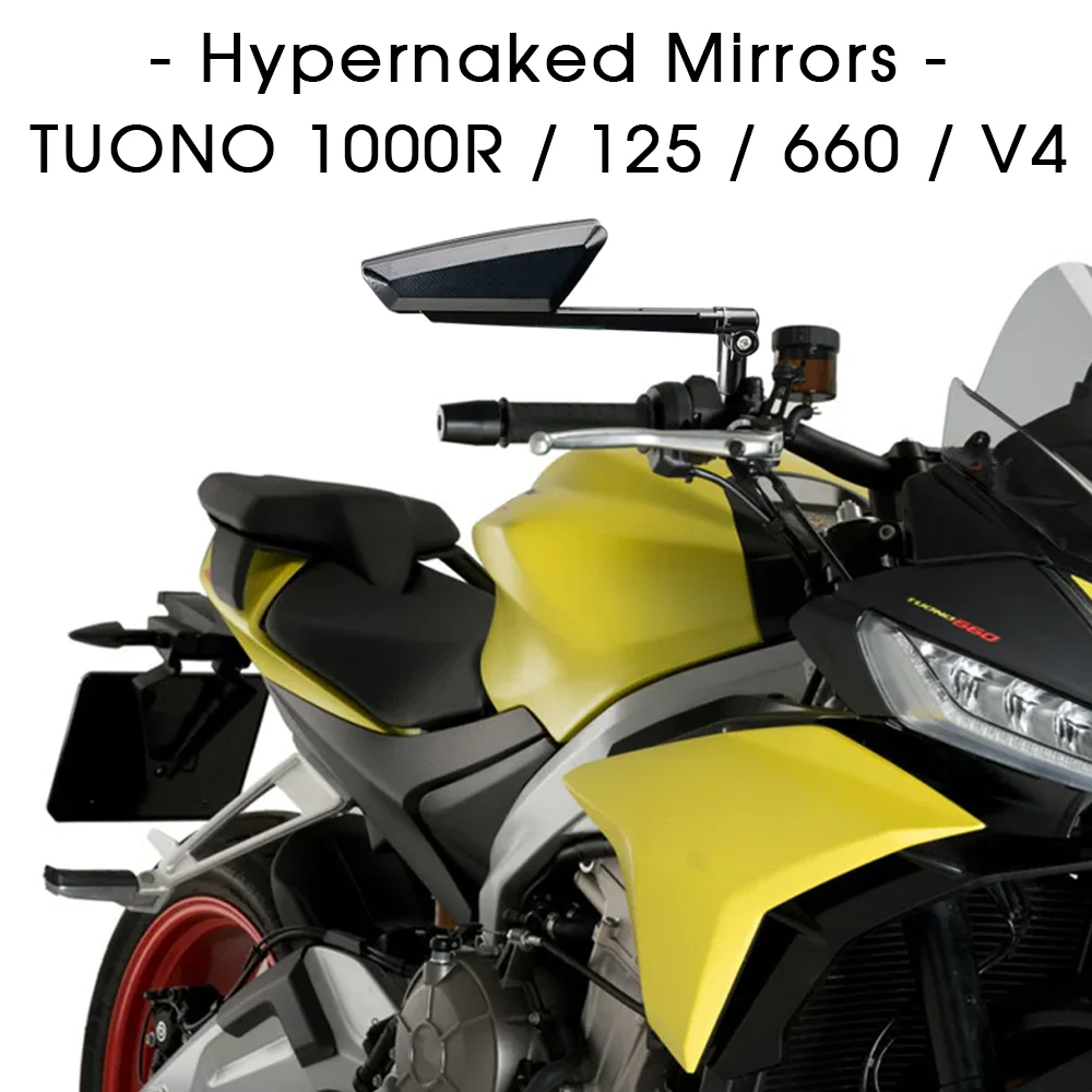 For APRILIA TUONO 660 FACTORY Hypernaked Mirrors Tuono V4 Accessories Rearview TUONO V4 1100 RR Mirror TUONO V4R Tuono 1000R