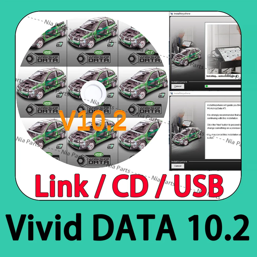 Vivid Workshop data V10.2 repair software Diagnostic equipment obd2 scanner vivid v10.2 auto tuning car tools inspection new vci