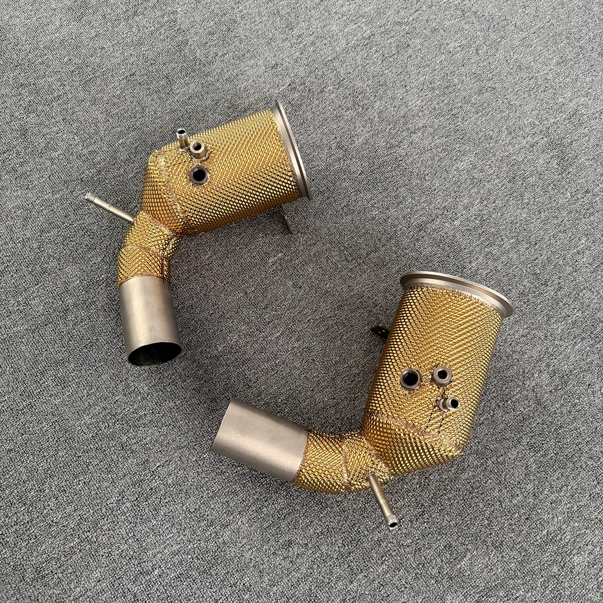 VX for Porsche Porsche 911 992 Carrera / Carrera S / Carrera 4 / Carrera 4S Gold Heat Shield Performance Downpipe