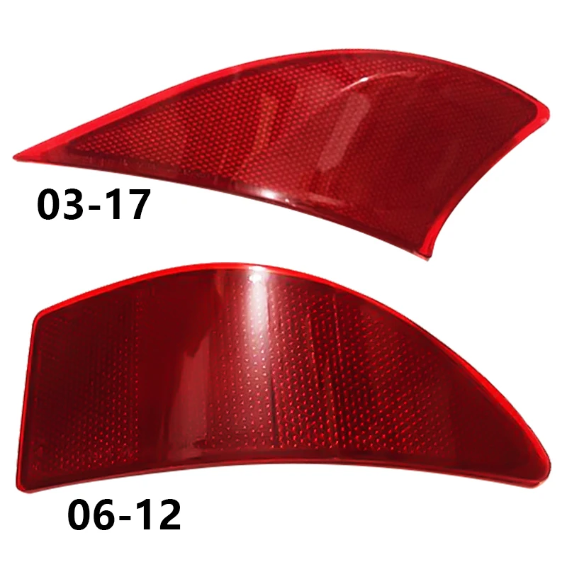 For Lexus IS250 IS300 2006 2007 2008 2009 2010-2017 Rear Bumper Reflector ABS Red Rear Brake Lamp Reflector Light Cover Shell 