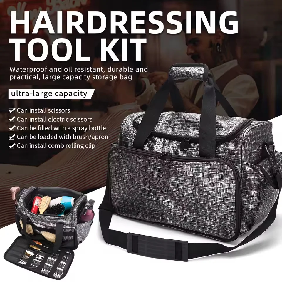 

Barber Carrying Case Barber Carrying Case Professional Salon Hair Cutting Grooming Kit Storage Organizer Hairstylist Travel Bag