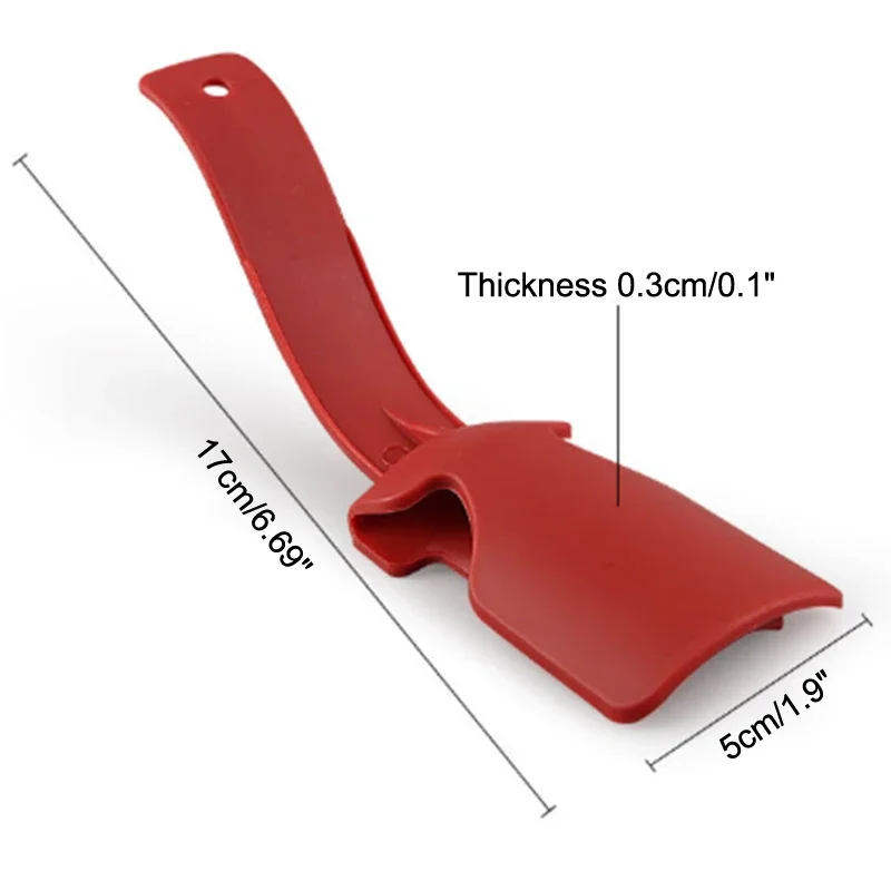 1 par de zapatos perezosos de plástico Unisex, calzador portátil, calcetín, deslizador de zapatos, mango de viaje, ayudante de elevación