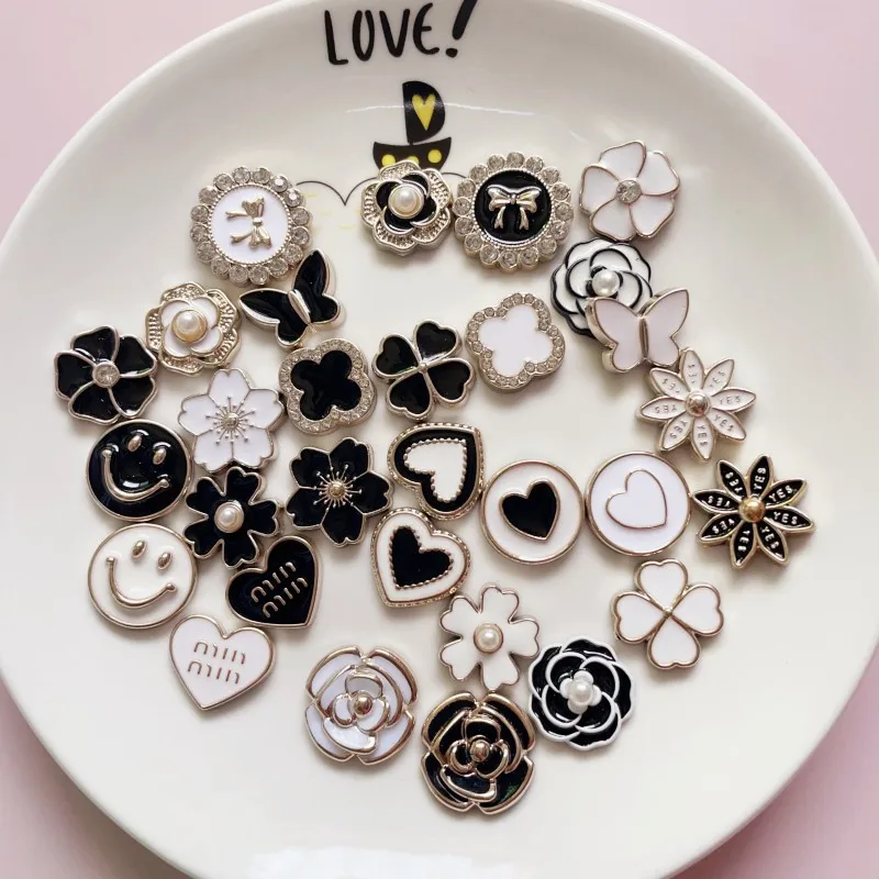 10 قطع عشوائية من إكسسوارات المجوهرات ذاتية الصنع مادة رقعة الراتنج بالتنقيط