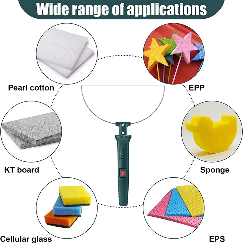 Hot Wire Foam Cutter Kit With Temperature Controller,100-240V/24W Electric Cutting For Art Craft EVA Foam Carvingus Plug