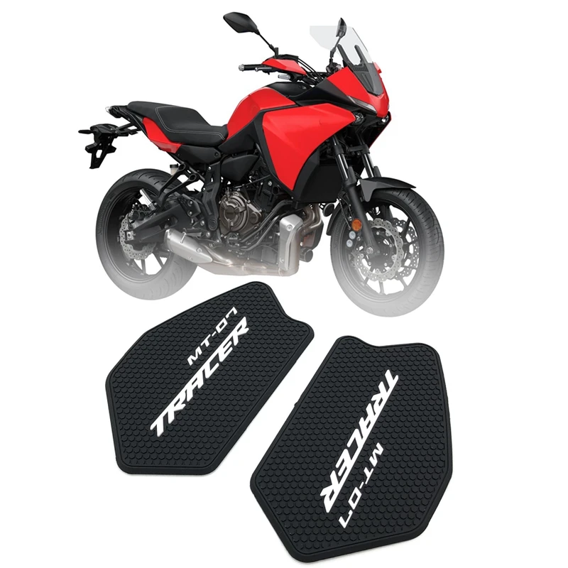 For YAMAHA MT07 TRACER 700 2021+ Motorcycle Tank Traction Side Pad Gas Fuel Knee Grip Sticker Decal