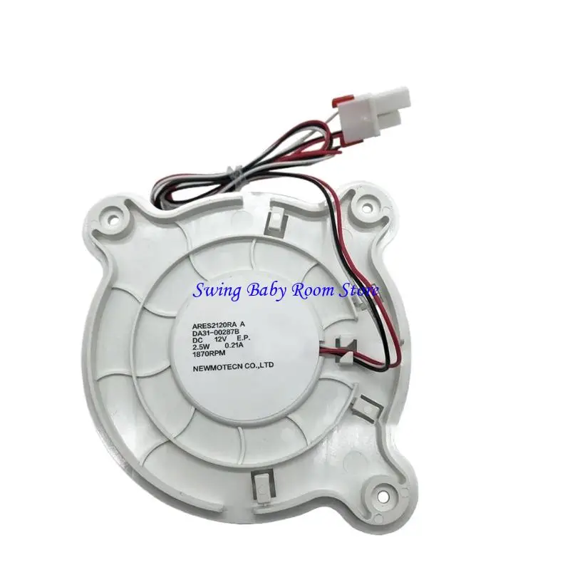 

K1AD Easy Installation Plastic Refrigerator Evaporator Fan Motor DC12V 2.5W 1870RPM Replacement Part for Freezer Cooling Unit