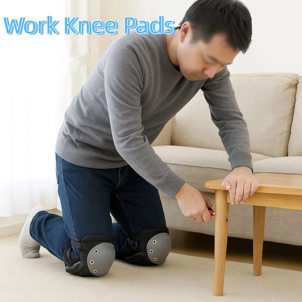 

Soft Work Knee Pads Protective Padding Adjustable Straps Professional Knee Pads Black Protective Knee Pads Hiking