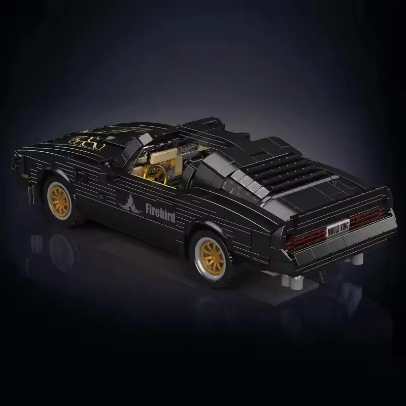 Molde rei blocos de construção de carro firebird 1557 pçs supercarro técnico brinquedos de construção conjunto para adultos meninos kit tijolo presentes do feriado